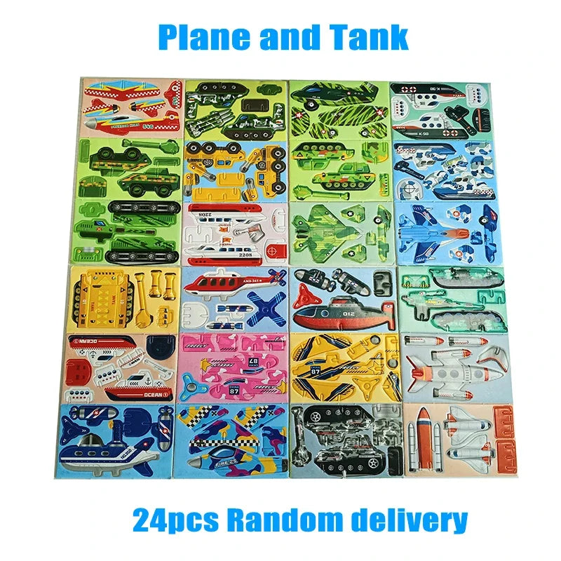 3D Schaumstoff-Puzzle - 12-24 Tiere