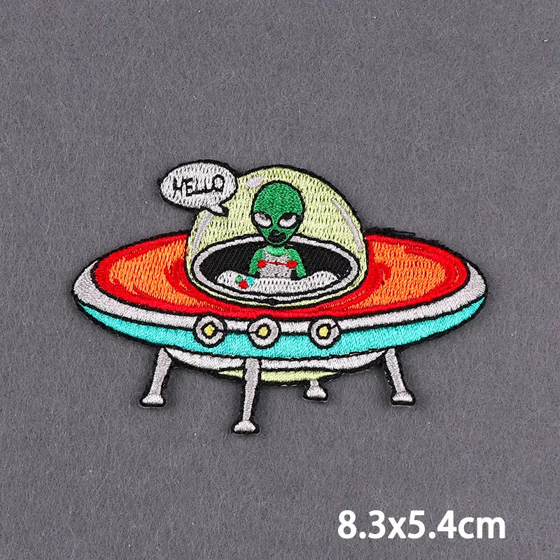 Bügelaufkleber - Alien