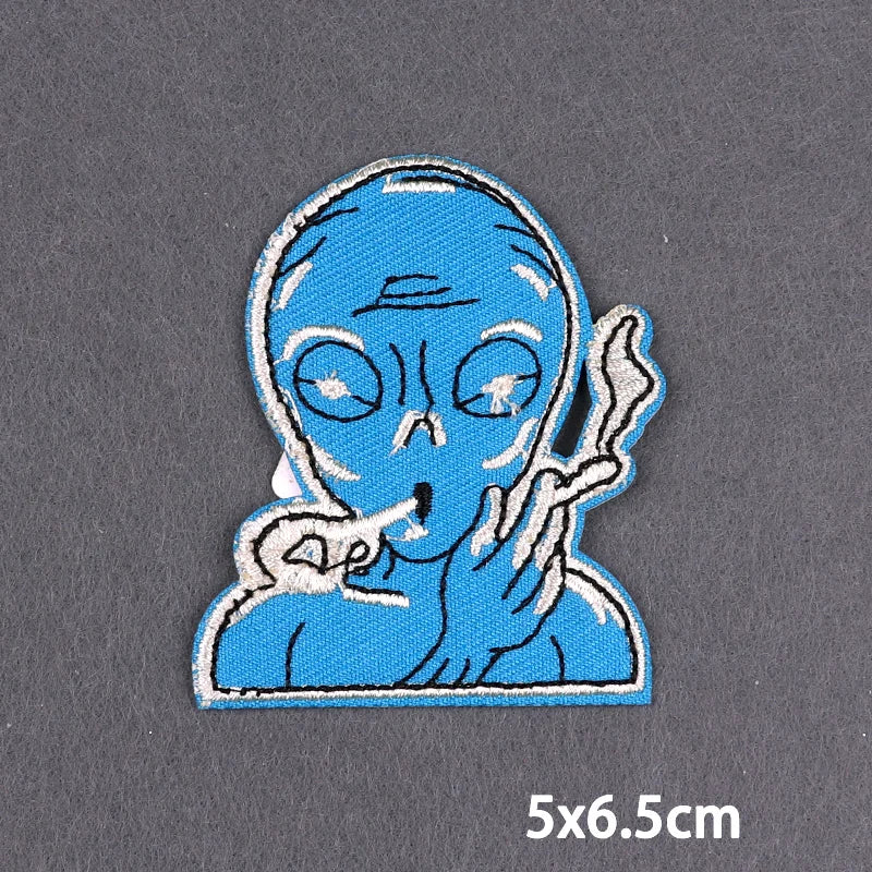 Bügelaufkleber - Alien