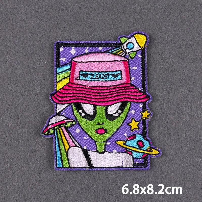 Bügelaufkleber - Alien