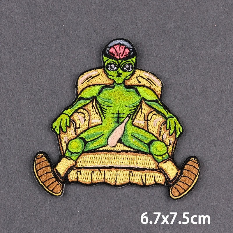 Bügelaufkleber - Alien