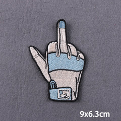 Bügelaufkleber - Schädel