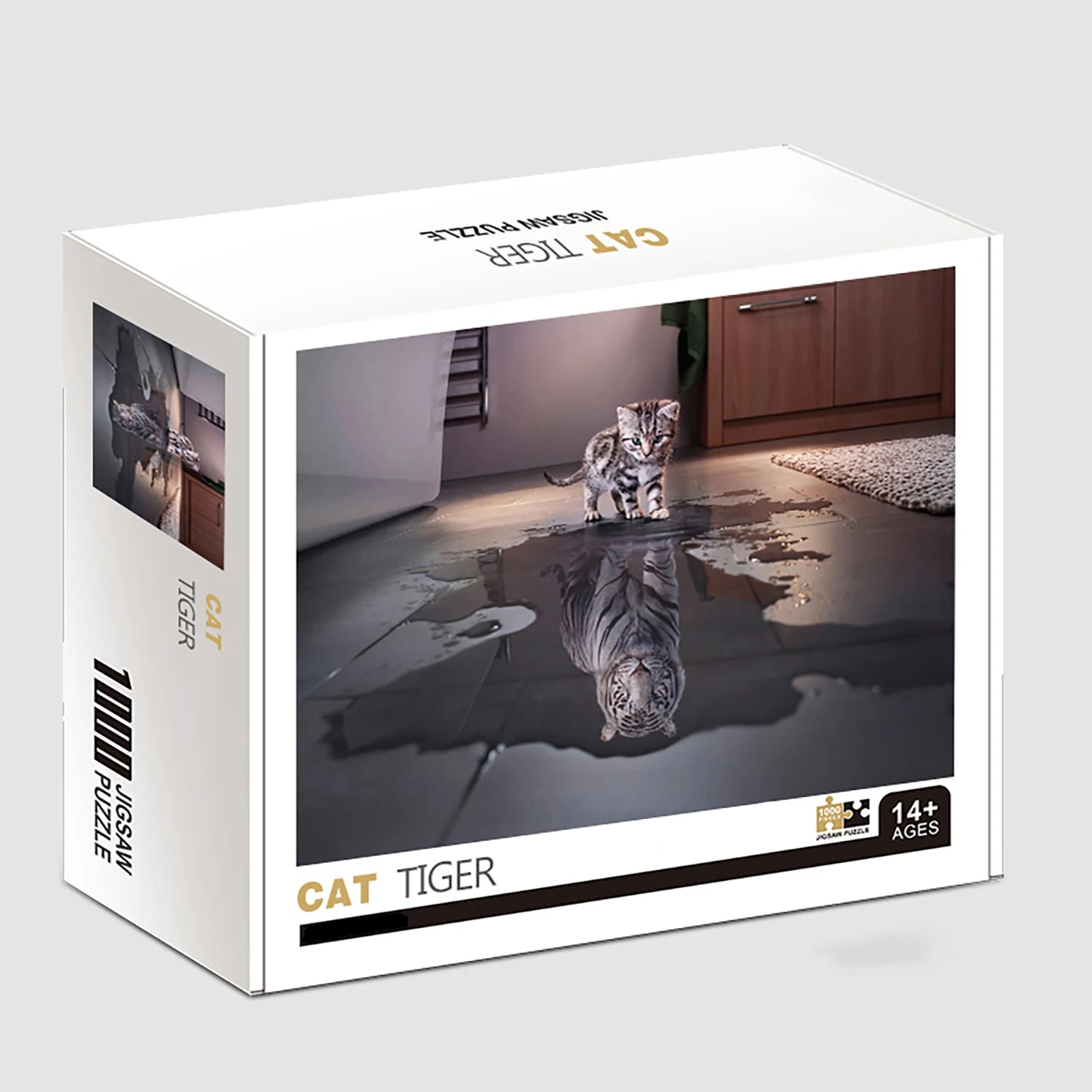 1000 Teile Puzzle - Katze und Tiger