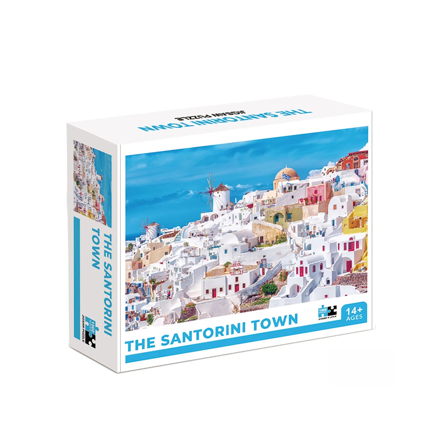 1000 Teile Puzzle - Santorini Stadt