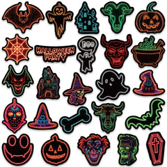 Sticker‑Set - Horror Halloween Neon‑Sticker (50 Stk.)