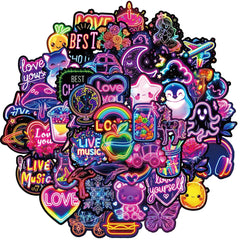 Sticker‑Set - Lustige Neon Graffiti‑Sticker (10‑50 Stk.)