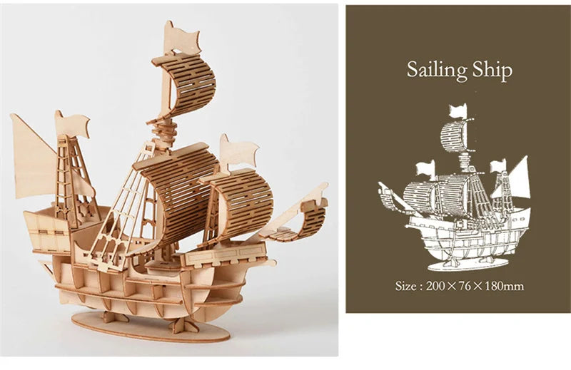 3D Holz-Puzzle - Schiffsmodell