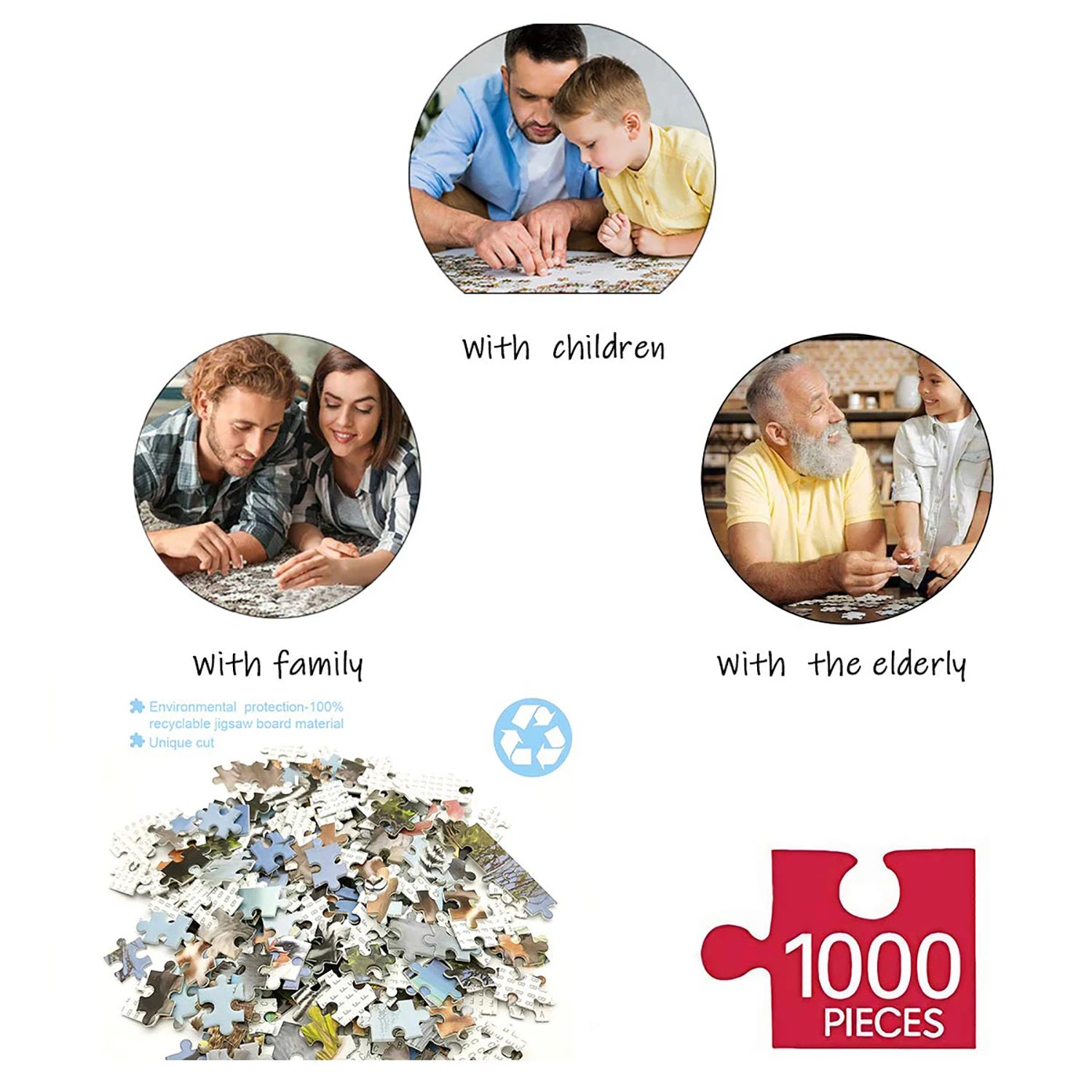 1000 Teile Puzzle - Burano-Insel