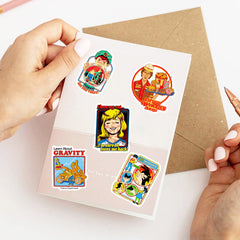 Sticker-Set - 50 Retro-Horror