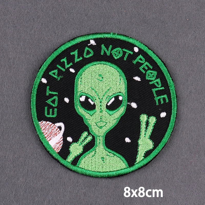 Bügelaufkleber - Alien