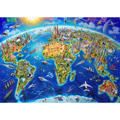 1000 Teile Puzzle - Weltberühmte Wahrzeichen