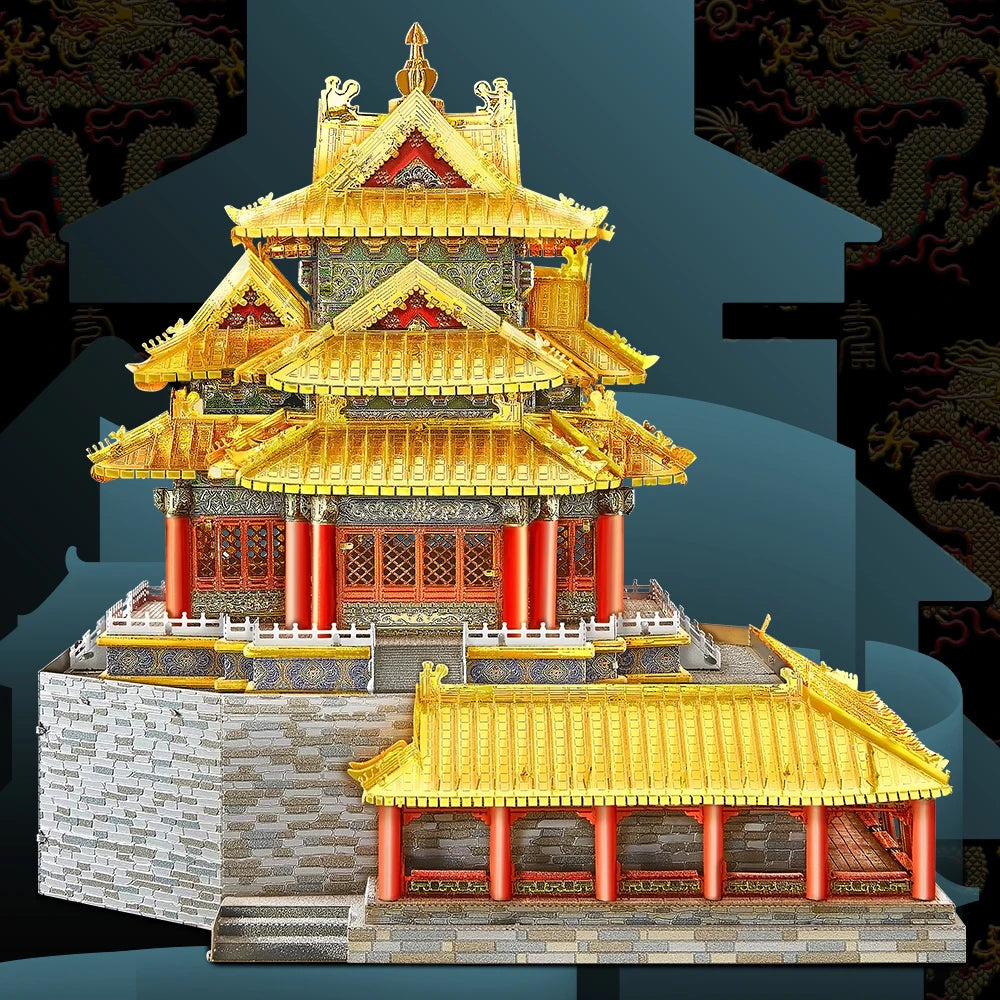 3D Metall-Puzzle - Wachturm der Verbotenen Stadt