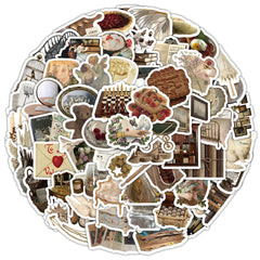 Sticker‑Set - Retro Nordic Royal‑Sticker (10‑100 Stk.)