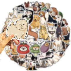Sticker-Set - 50 Hunde