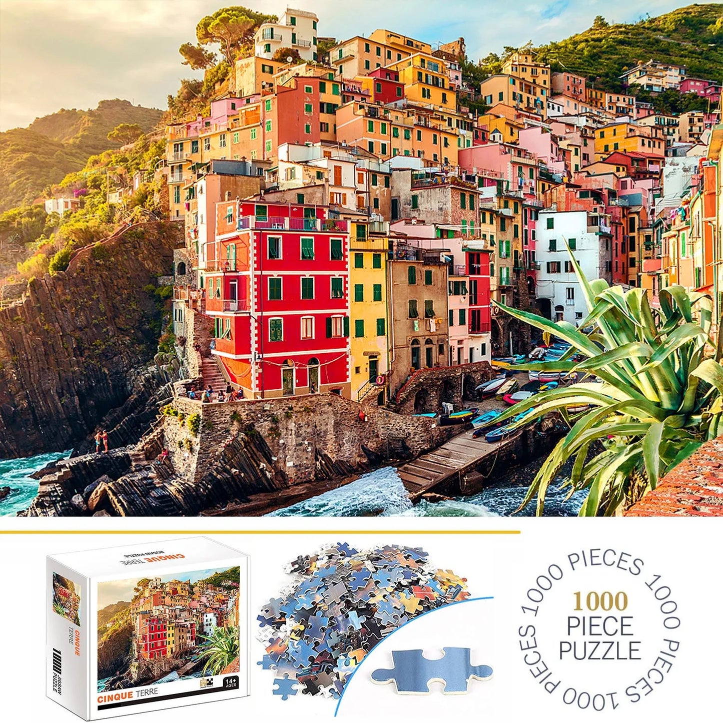 1000 Teile Puzzle - Cinque Terre