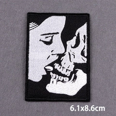 Bügelaufkleber - Schädel