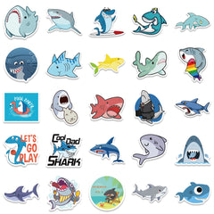 Sticker-Set - 50 Haie