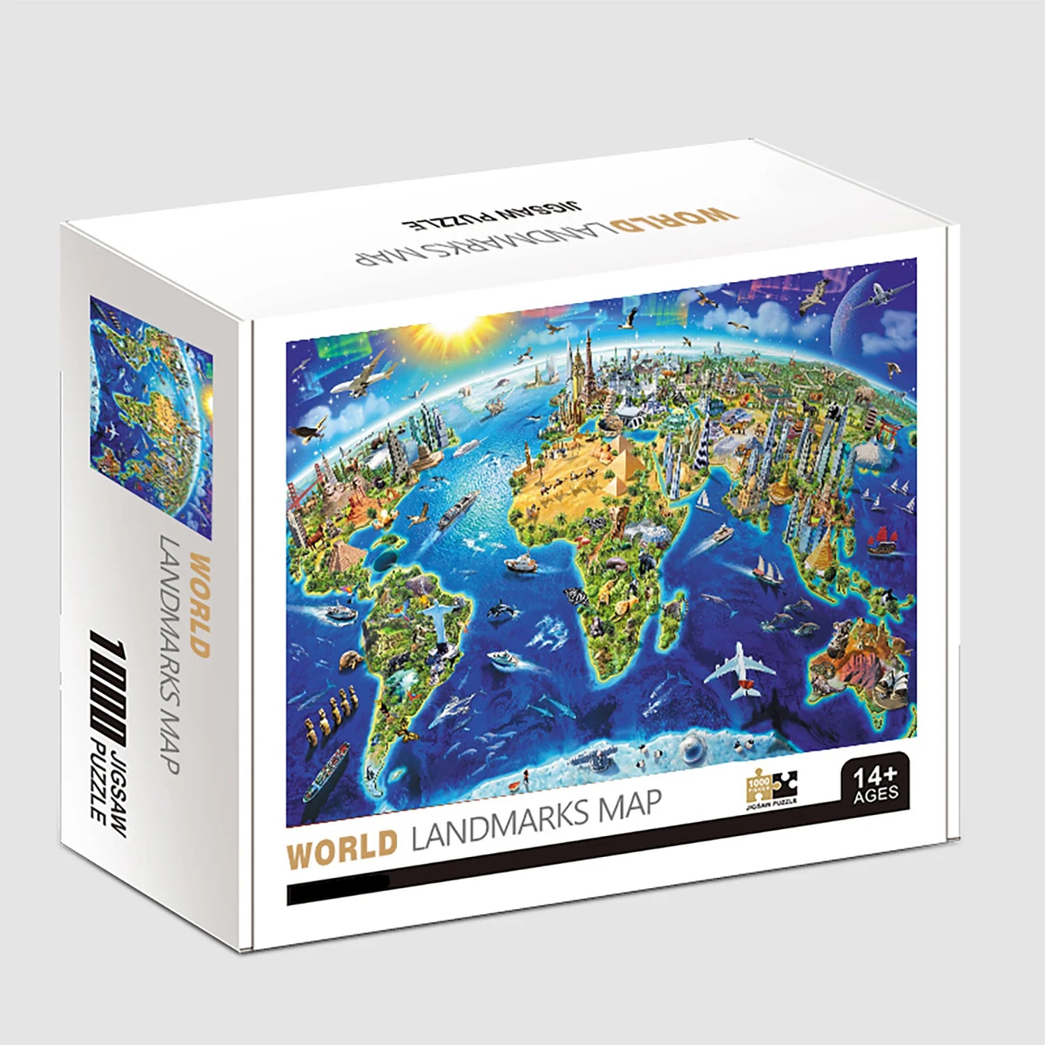 1000 Teile Puzzle - Weltberühmte Wahrzeichen