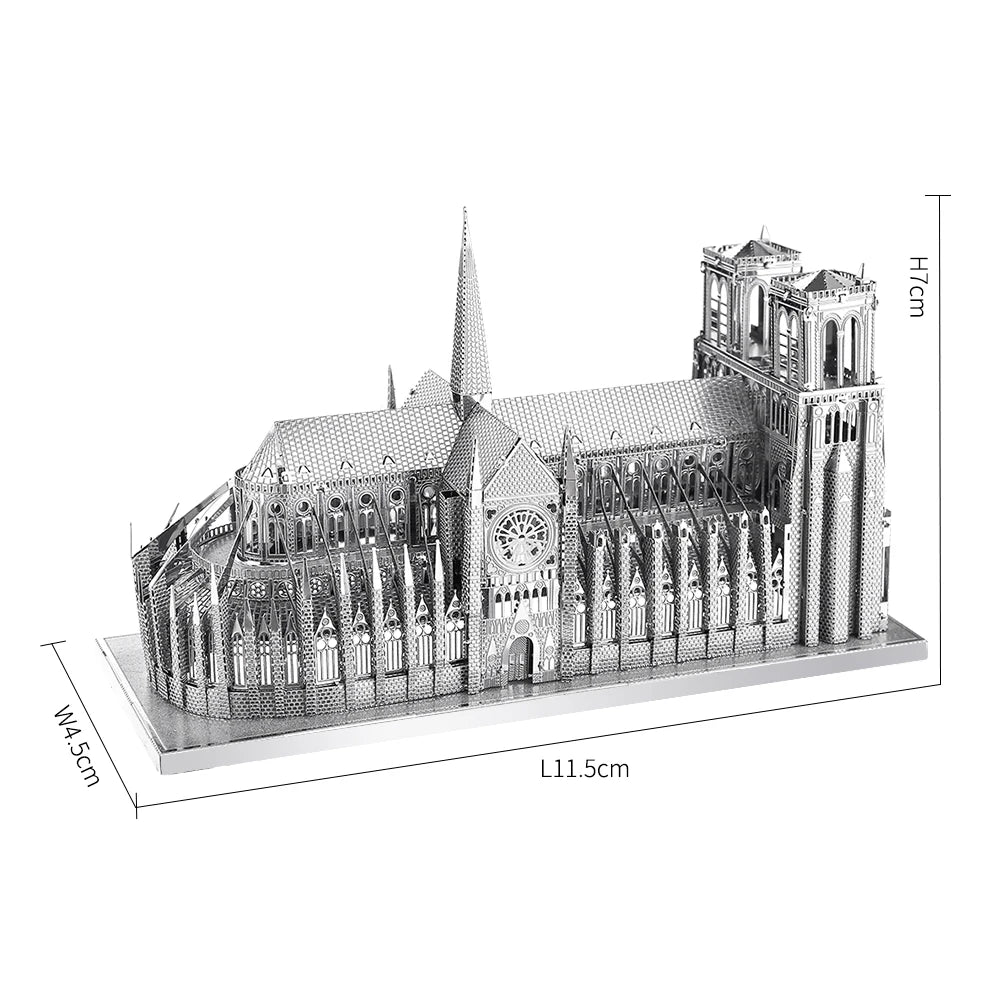 3D Metall-Puzzle - Notre Dame
