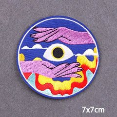 Bügelaufkleber - Böser Blick