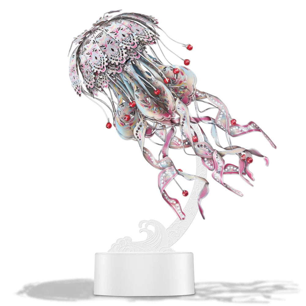 3D Metall-Puzzle - Bunte Qualle
