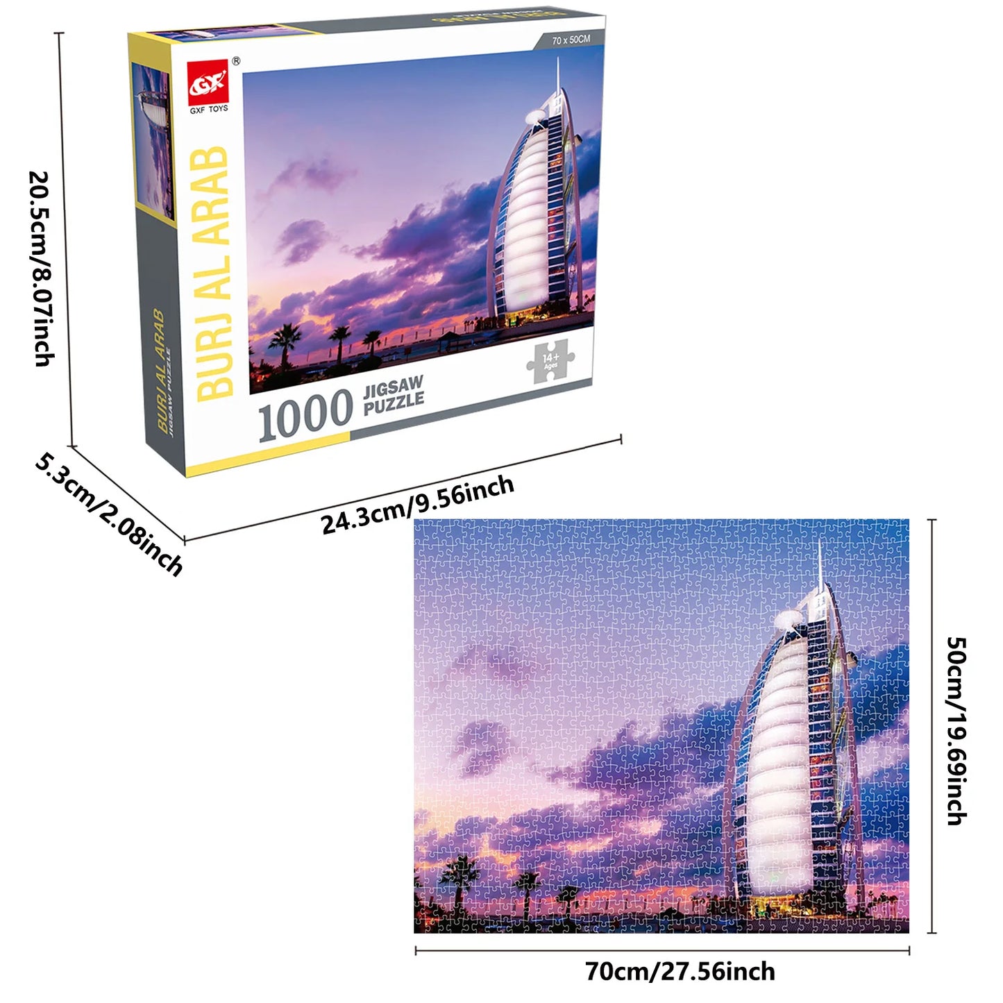 1000 Teile Puzzle - Burj Al Arab