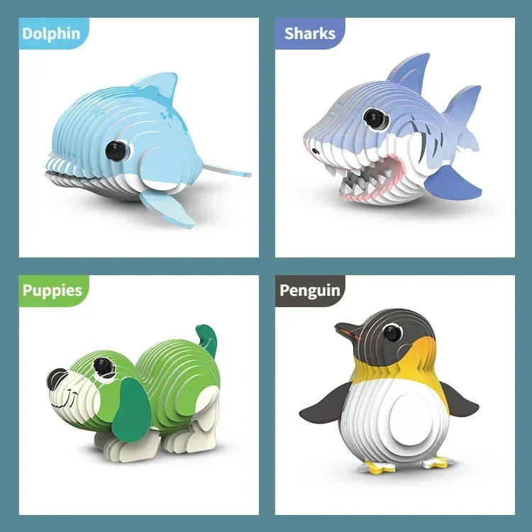 3D Puzzle - Kindergarten Tiere