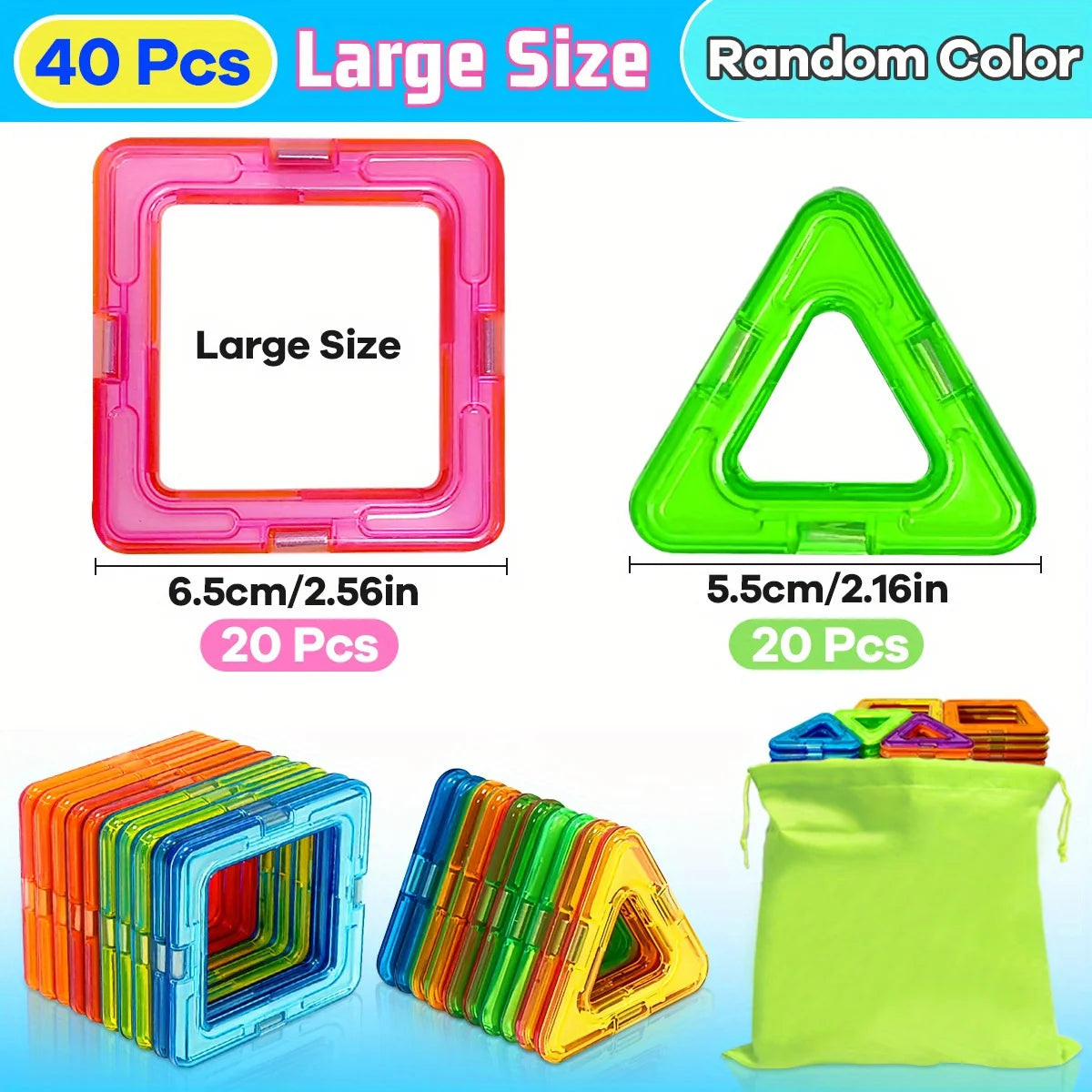 Magnetische Bausteine - Kreativer Baukasten für Kinder (Geburtstag / Halloween)