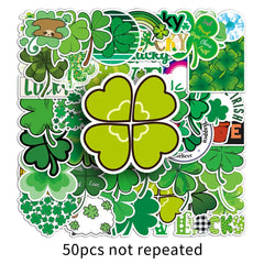 Sticker-Set - Vierblättriges Kleeblatt (10/30/50 Stück)