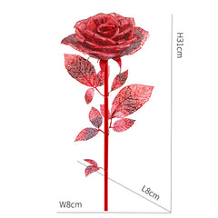 3D Metall-Puzzle - Goldene Rose