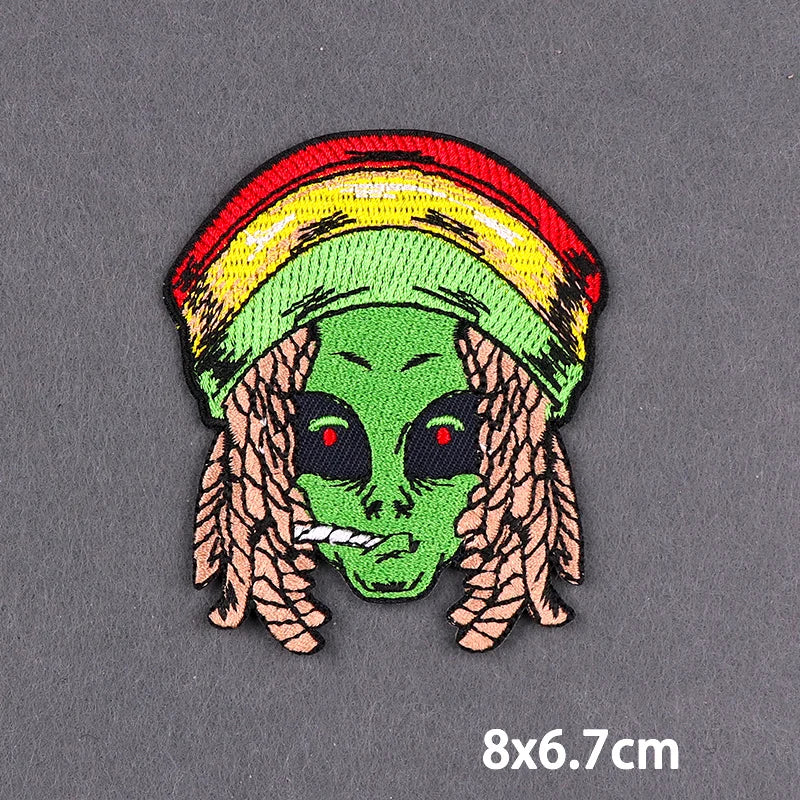 Bügelaufkleber - Alien