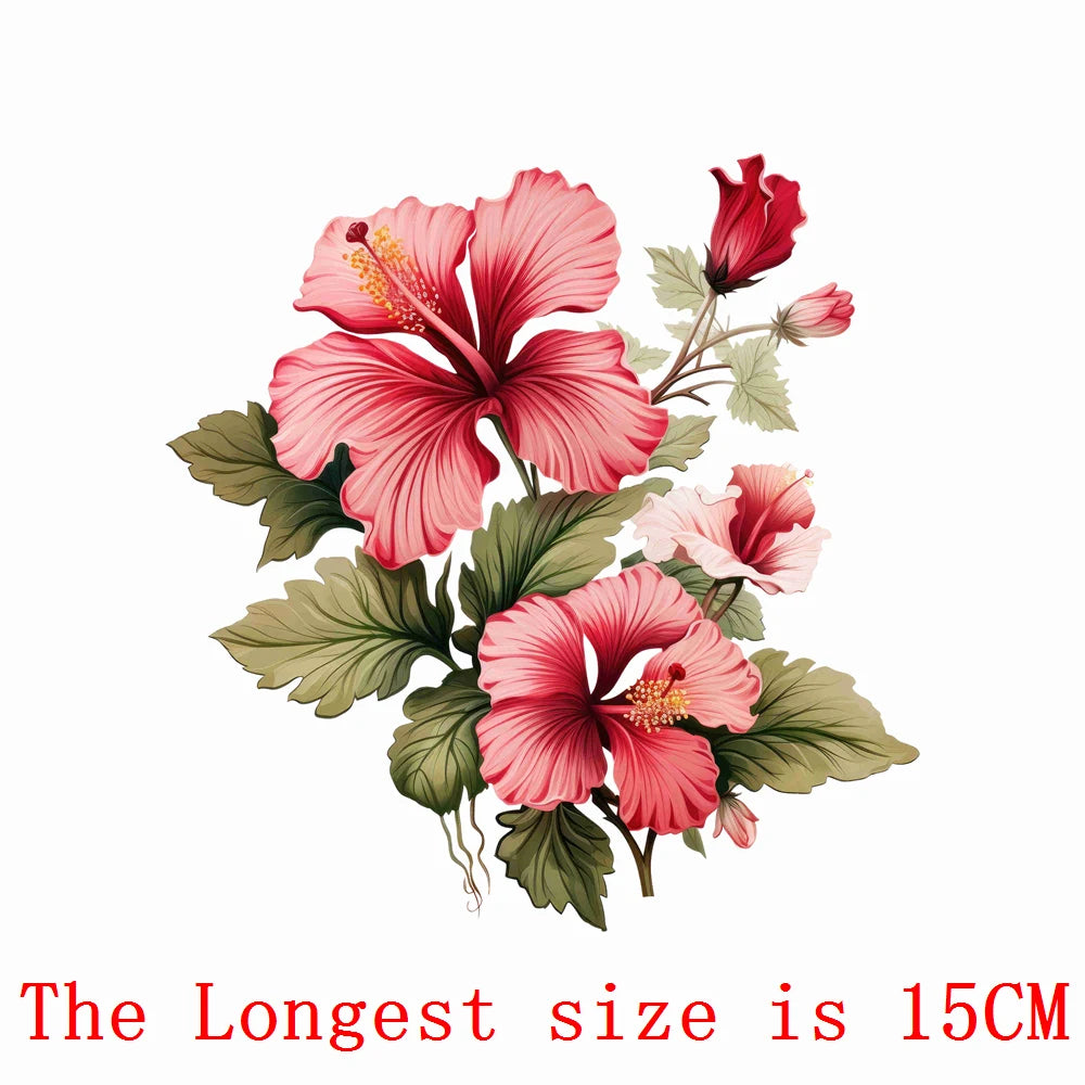 Bügelaufkleber - 15cm Rosen