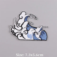 Bügelaufkleber - Meereswelle