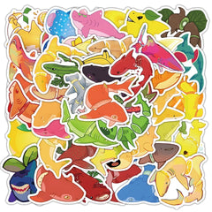 Sticker‑Set - Obst & Hai Fun‑Sticker (10‑54 Stk.)
