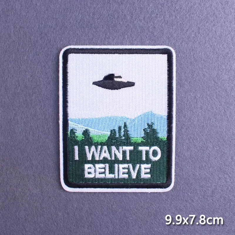 Bügelaufkleber - Alien