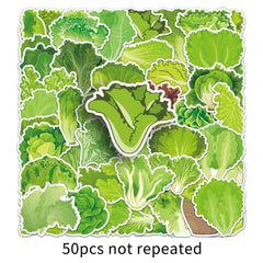 Sticker‑Set - Grüner Salat Gemüse‑Sticker (10‑50 Stk.)