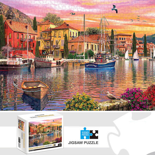 1000 Teile Puzzle - Eule Ölgemälde