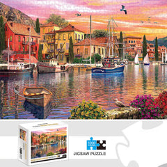 1000 Teile Puzzle - Eule Ölgemälde