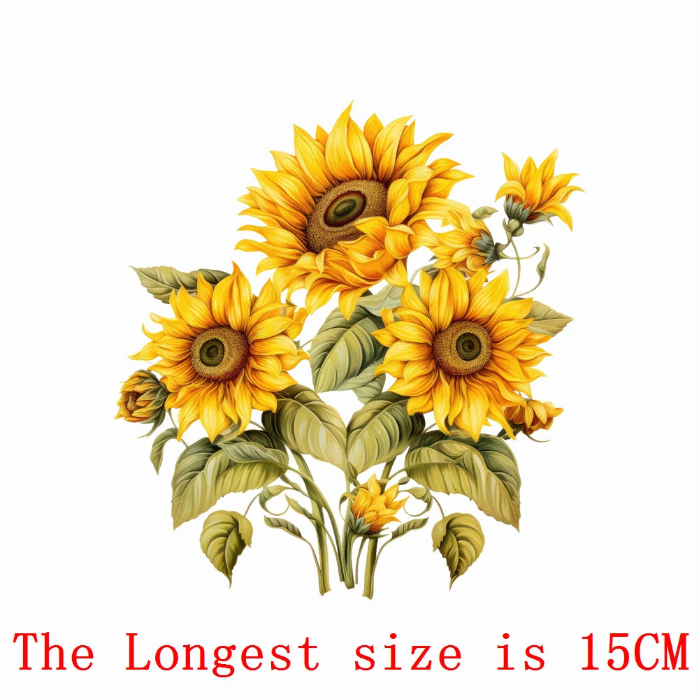 Bügelaufkleber - 15cm Rosen