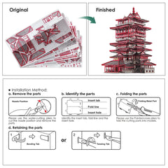 3D Metall-Puzzle - Yuewang Turm