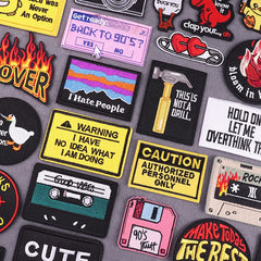 Bügelaufkleber - Good‑Vibes Schrift