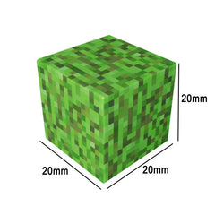 Magnetische Bausteine - Grasblock Einzelstück (Mine World)
