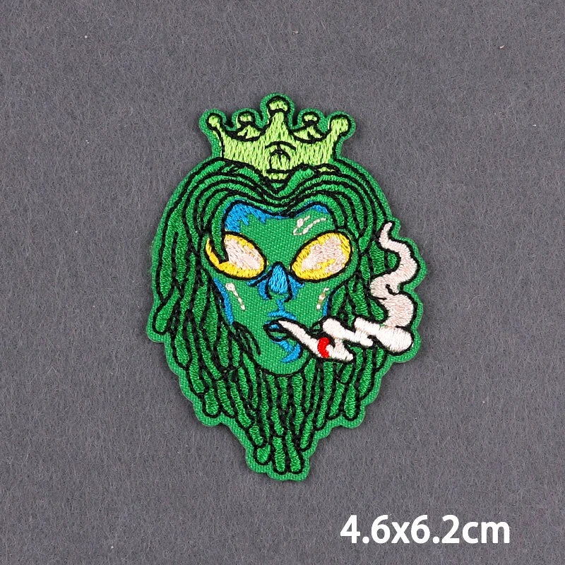 Bügelaufkleber - Alien