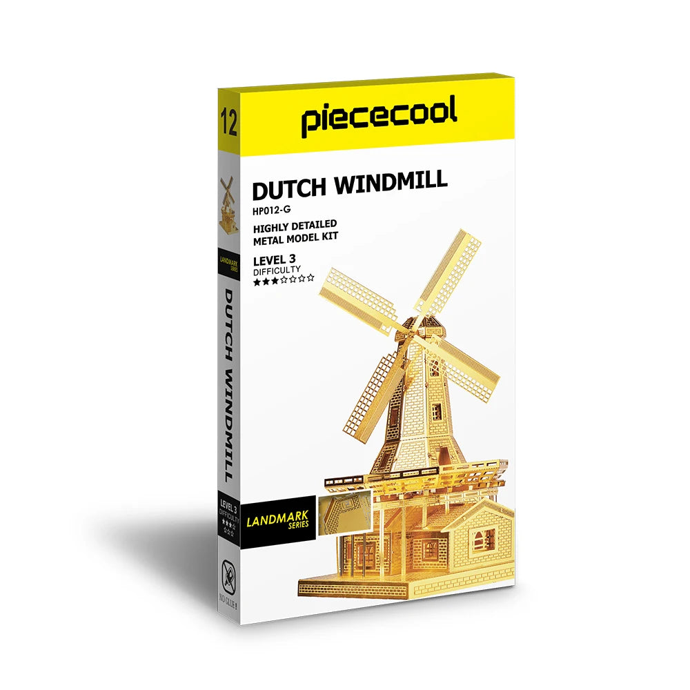 3D Metall-Puzzle - Holländische Windmühle