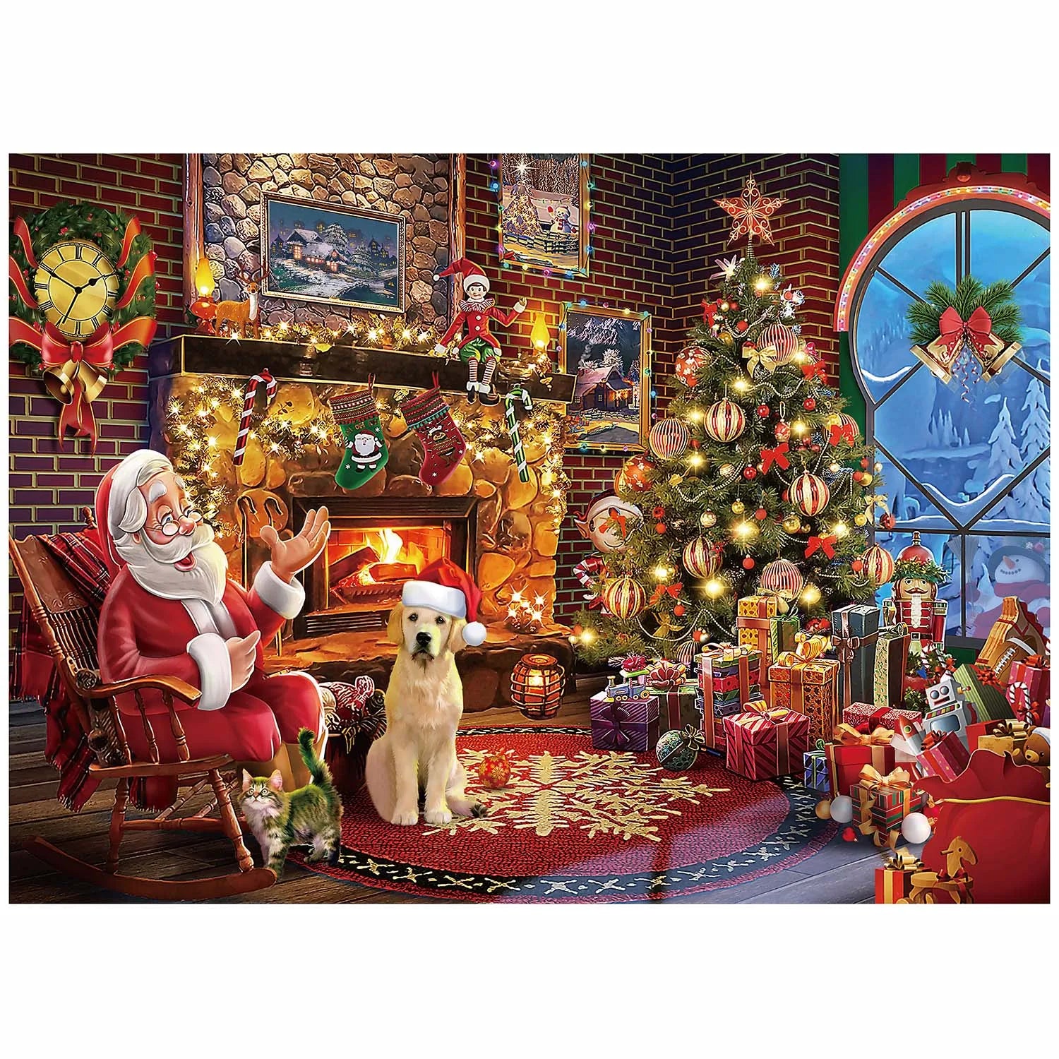 1008 Teile Puzzle - Adventskalender Weihnachten 2024