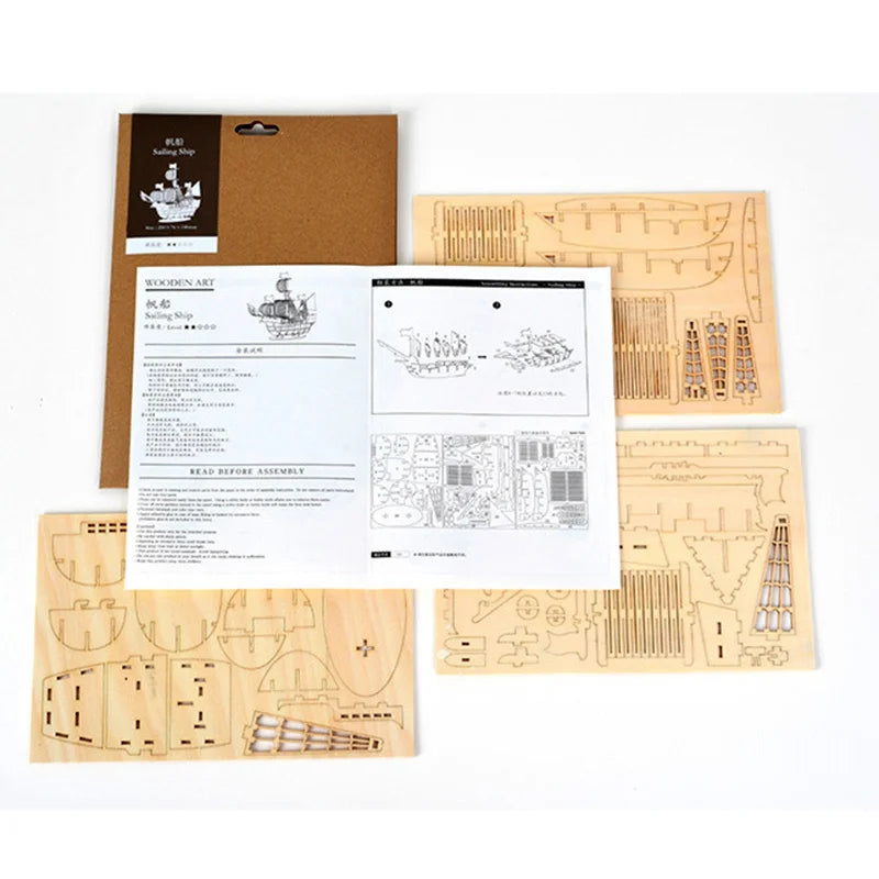 3D Holz-Puzzle - Schiffsmodell