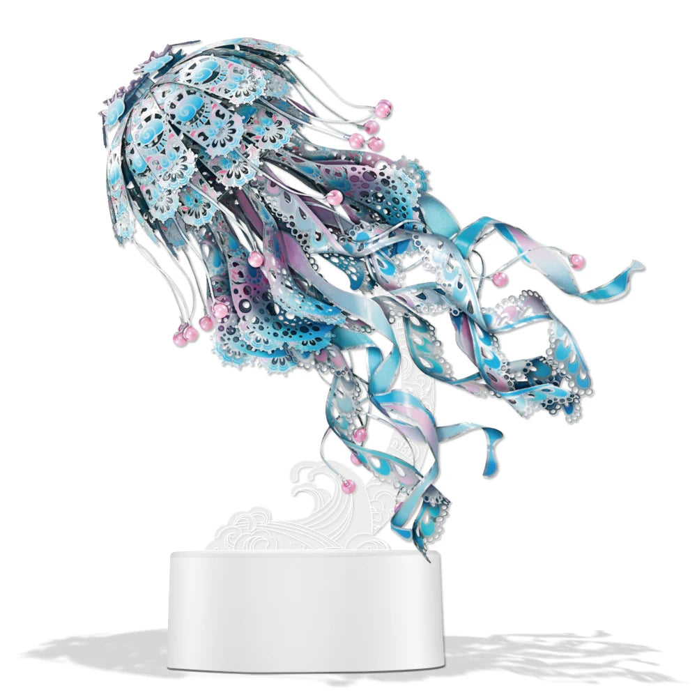 3D Metall-Puzzle - Bunte Qualle