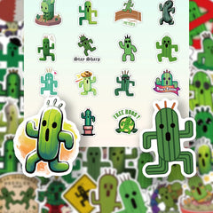 Sticker-Set - Lustige Kakteen (10/30/53 Stück)