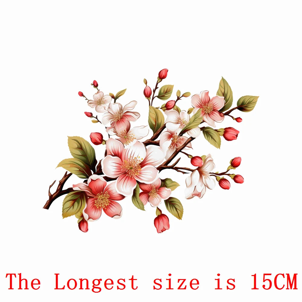 Bügelaufkleber - 15cm Rosen