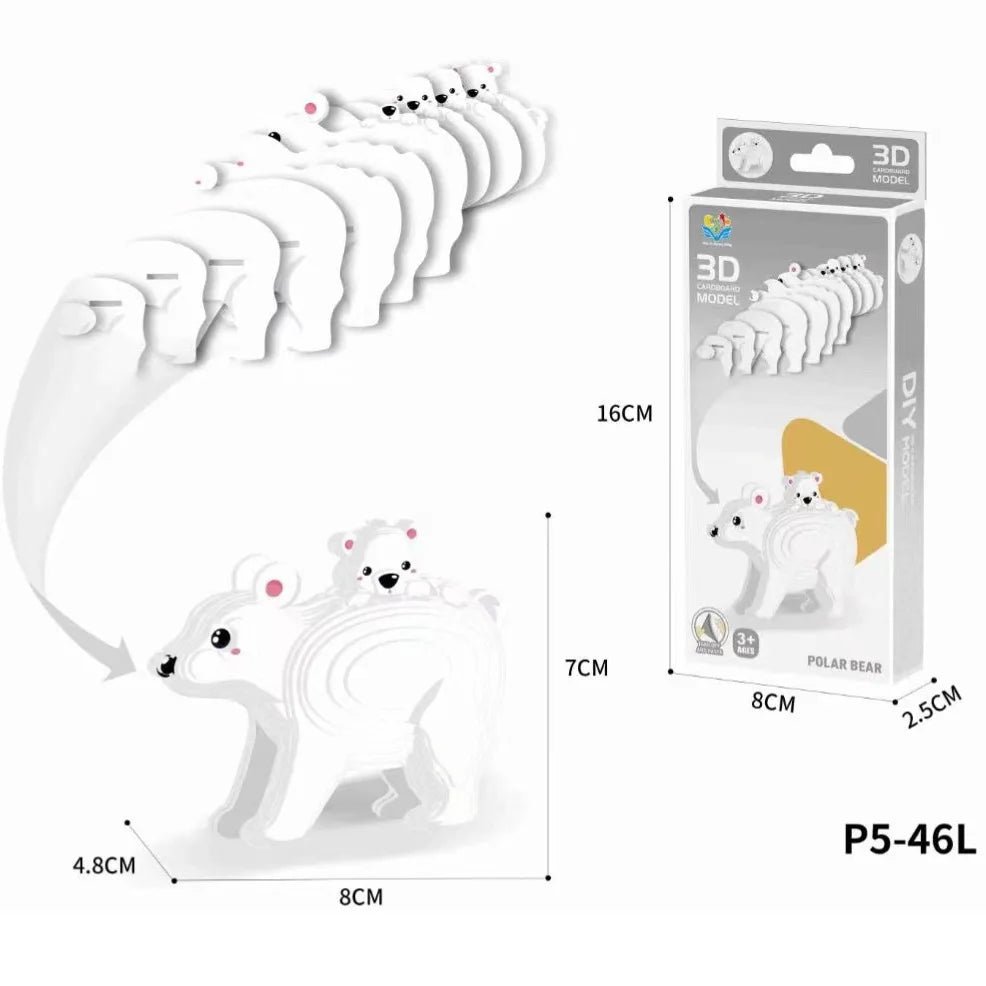3D Puzzle - Cartoon Dinosaurier